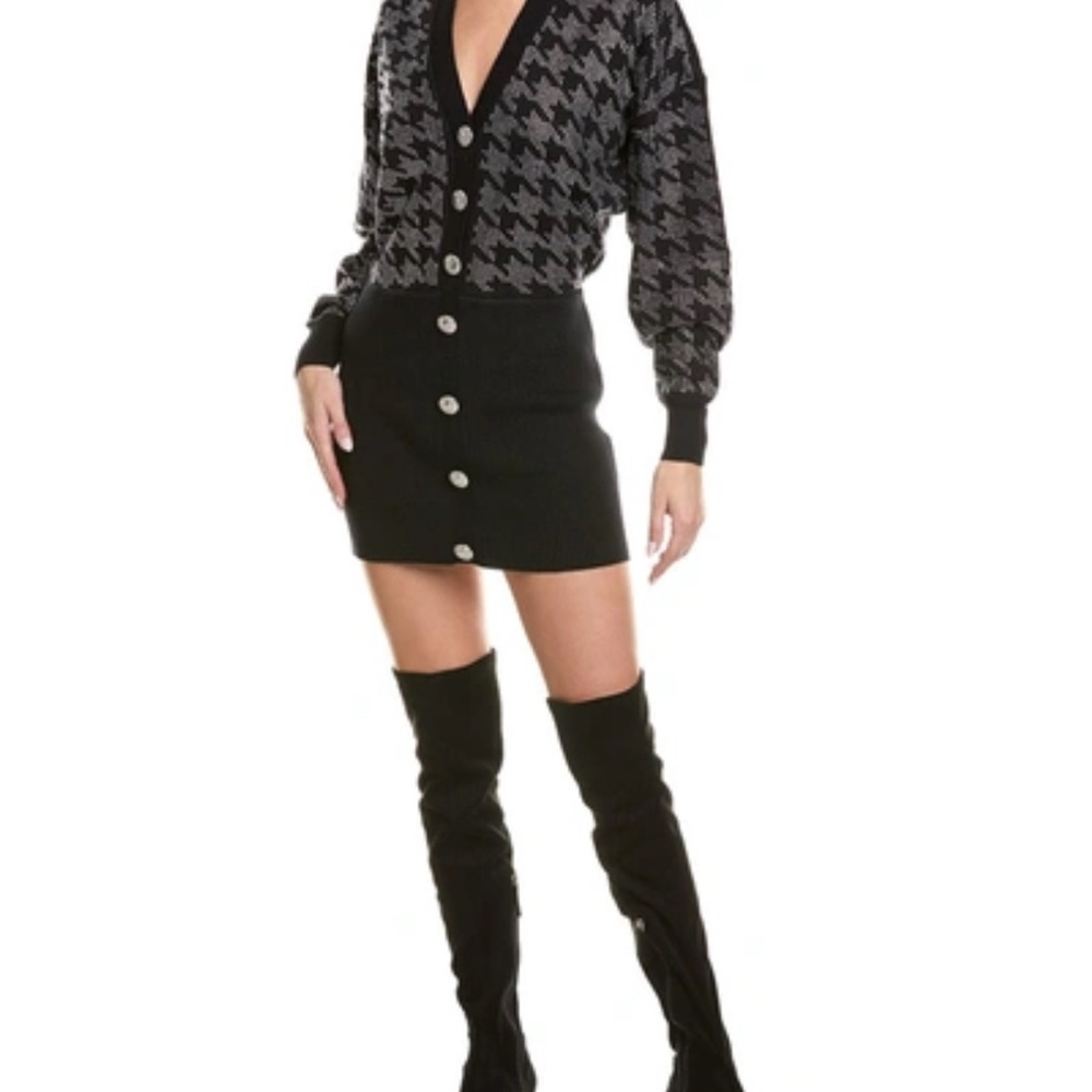 Black with Rhinestone Sweater Dress